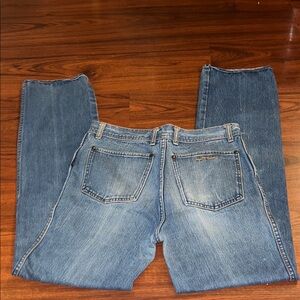 VTG Sergio Valente Classic 80’s Relaxed Fit Faded Denim Blue Jeans Sz 34 Tall